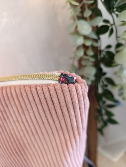 Trousse à maquillage vieux rose – Image 2