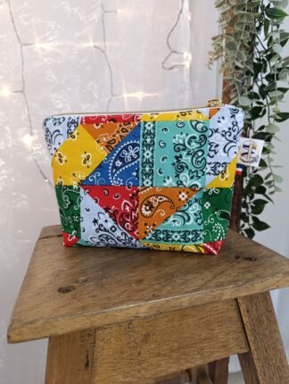 Trousse à maquillage bandana