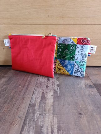 Trousse plate Bandana et Rouge
